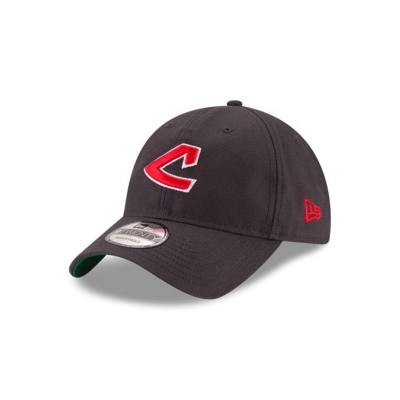 Sapca New Era Cleveland Indians MLB Waxed Cooperstown 9TWENTY Adjustable - Albastri